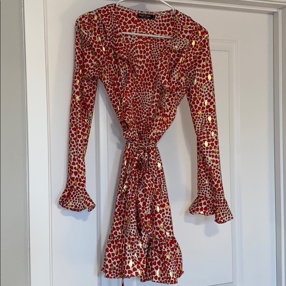 Nasty Gal mini wrap dress